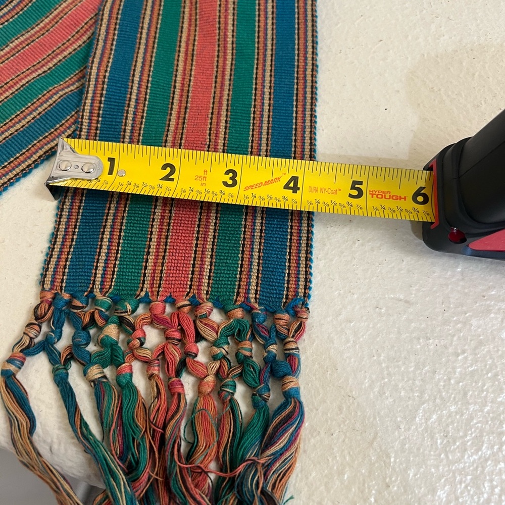 Vintage Woven Wrap Belt multi Colorful Peruvian One Size‎ Womens. Lengt… - Picture 5 of 6